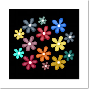 Bright flowers Posters and Art